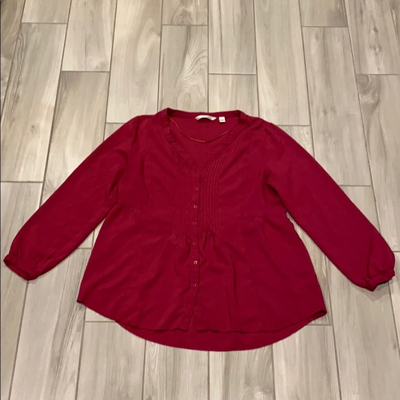 LC Lauren Conrad Tops - LC Lauren Conrad red top XL